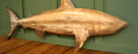 Wood Shark Chainsaw Sculpture